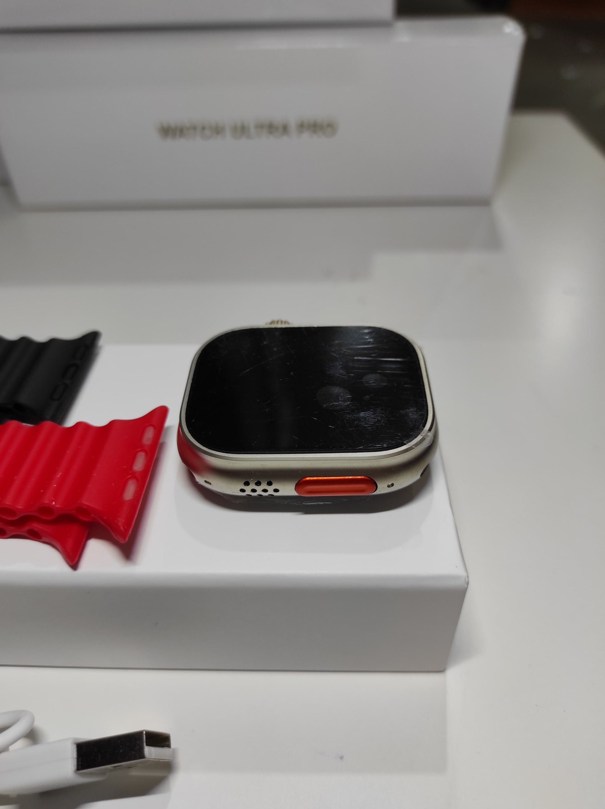 Smartwatch Ultra Pro con 2 correas ( negro + rojo ) - additional image 1