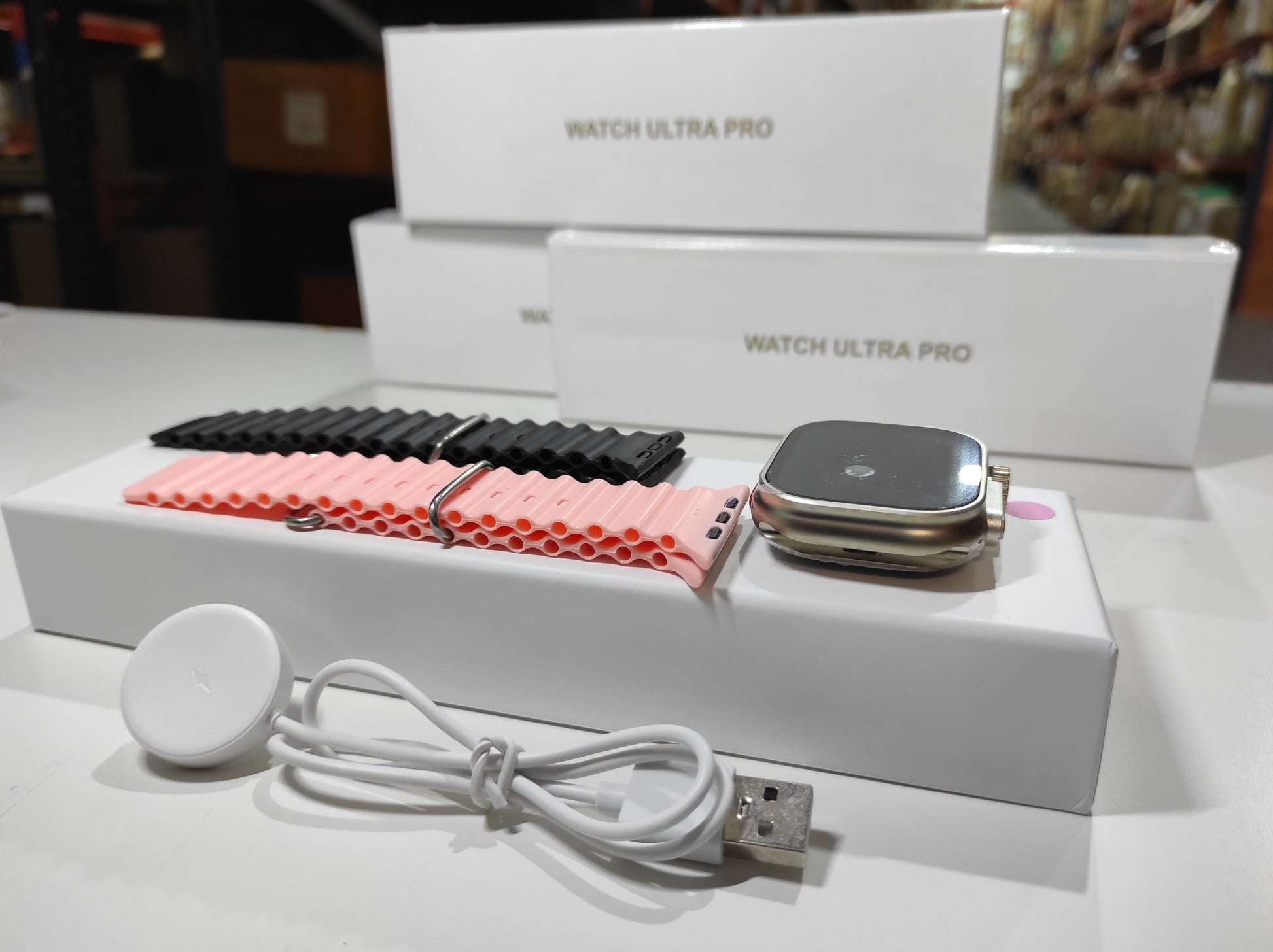 Smartwatch Ultra Pro con 2 correas ( negro + rosa ) - additional image 1