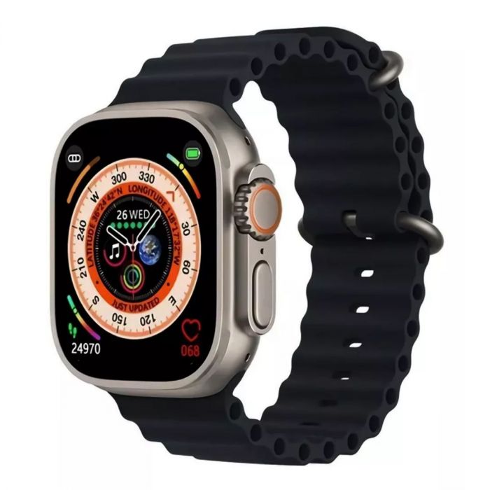 Smartwatch Ultra Pro con 2 correas ( negro + rosa )